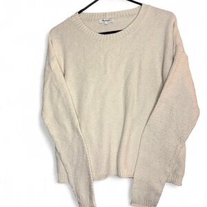 Madewell size small S cream white sweater